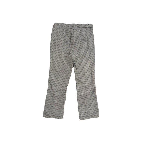 Nanette Lepore Womens Black Gold Jacquard Ankle Pants Front Slit Hem Size 6 NWT‎ - Picture 6 of 7